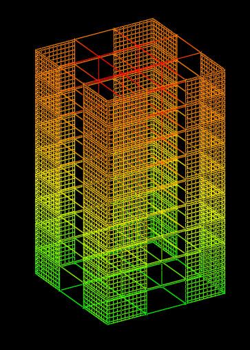 Modelação estrutural de pilares parede: Analogia de grelha