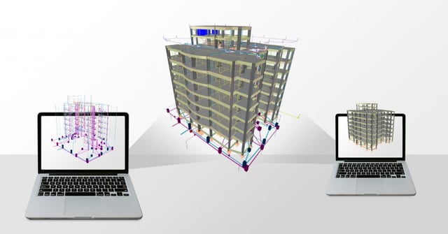 Visão 3D de projeto em BIM multidisciplinar