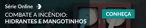 Banner da série online da AltoQi Education para o curso de combate a incêndio: hidrantes e mangotinhos