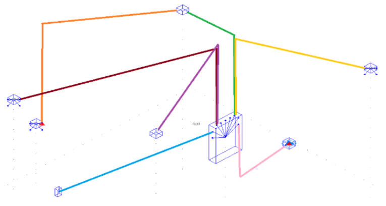 Mapa com linhas coloridas
Descrição gerada automaticamente com confiança média